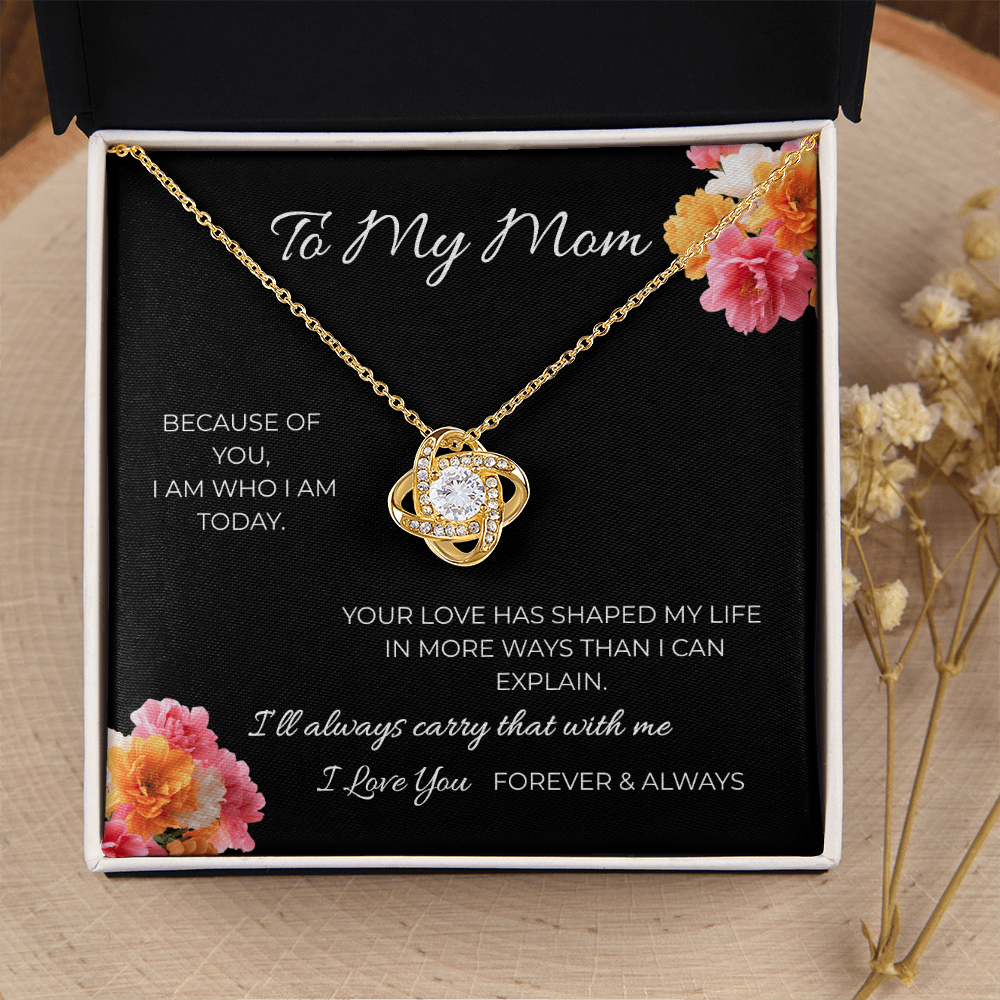 To My Mom | Love Knot Necklace | A Bond That Never Breaks