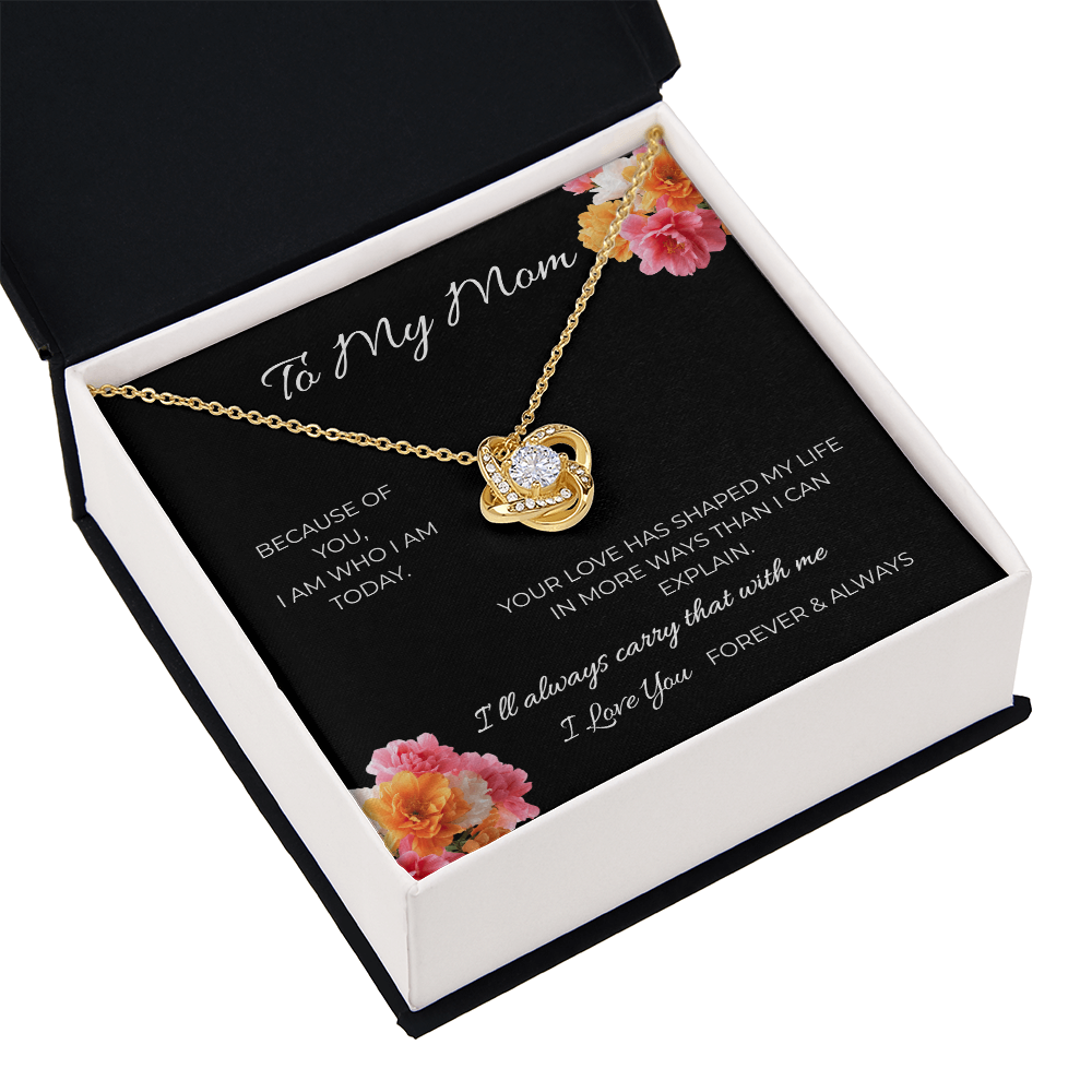 To My Mom | Love Knot Necklace | A Bond That Never Breaks