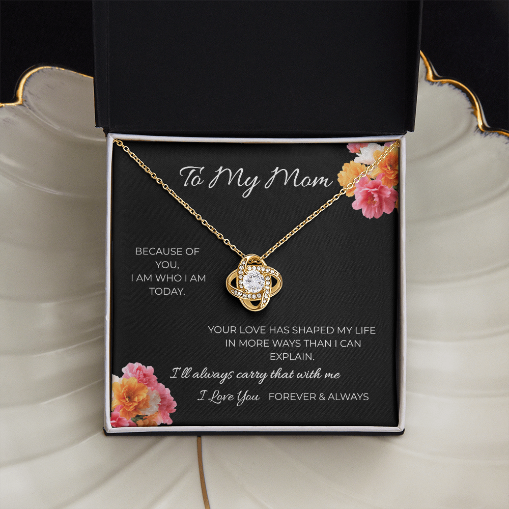 To My Mom | Love Knot Necklace | A Bond That Never Breaks