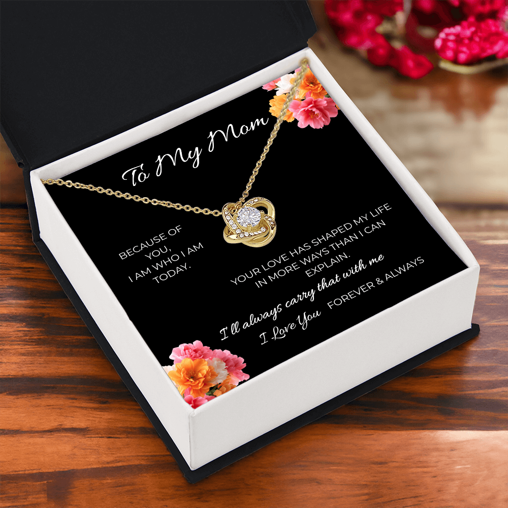To My Mom | Love Knot Necklace | A Bond That Never Breaks