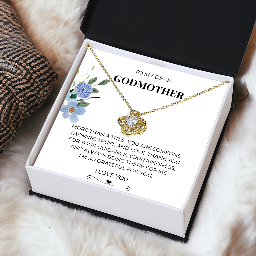 To My Dear Godmother | Love Knot Necklace | Meaningful Gift for Godmother