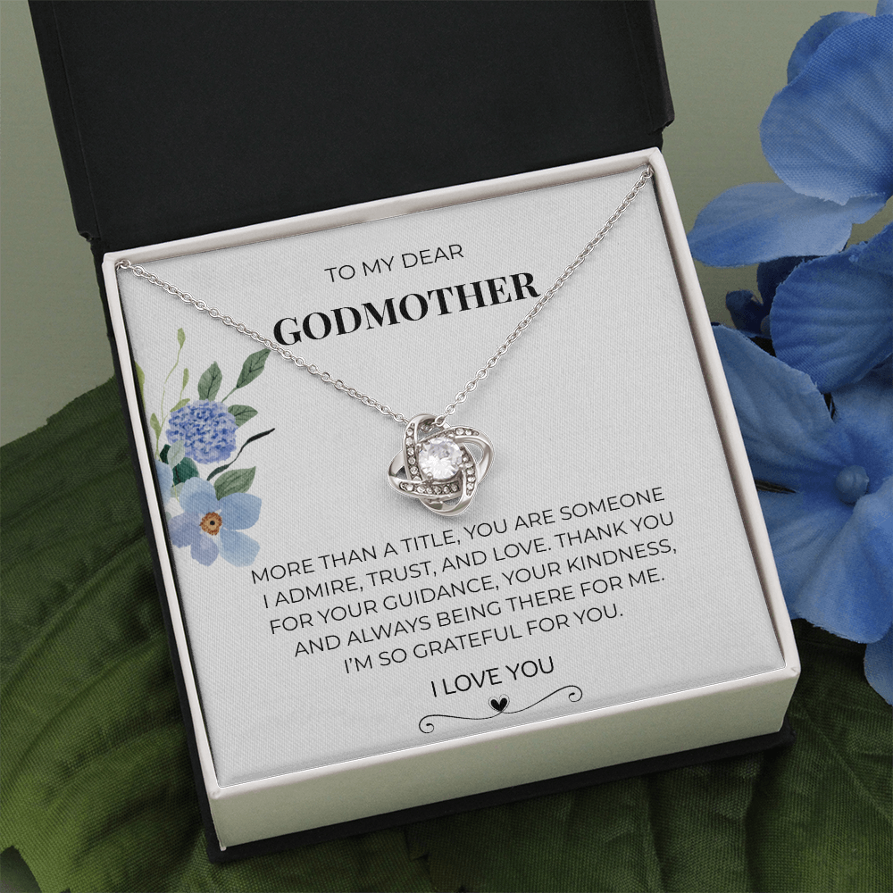 To My Dear Godmother | Love Knot Necklace | Meaningful Gift for Godmother