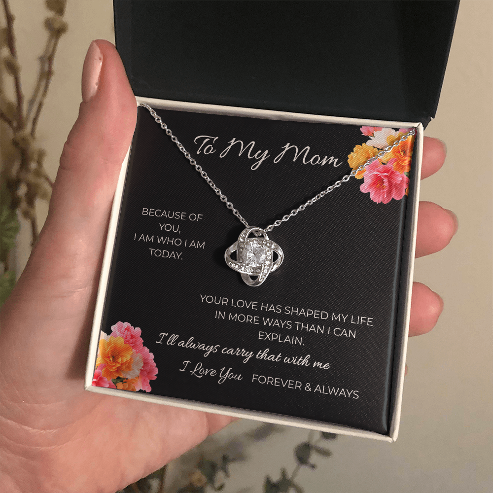 To My Mom | Love Knot Necklace | A Bond That Never Breaks