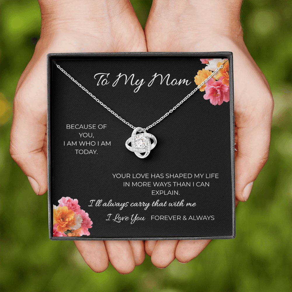 To My Mom | Love Knot Necklace | A Bond That Never Breaks