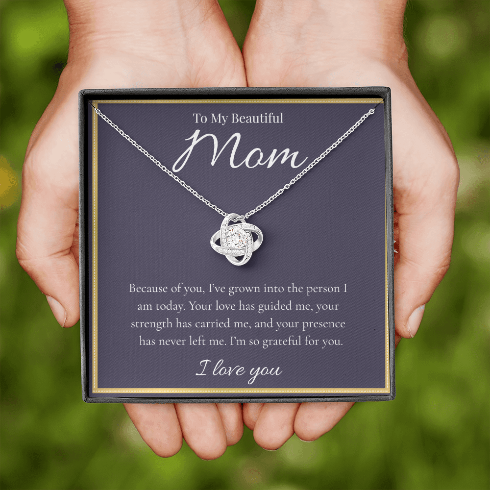 To My Beautiful Mom | Love Knot Necklace | Gift for Mom
