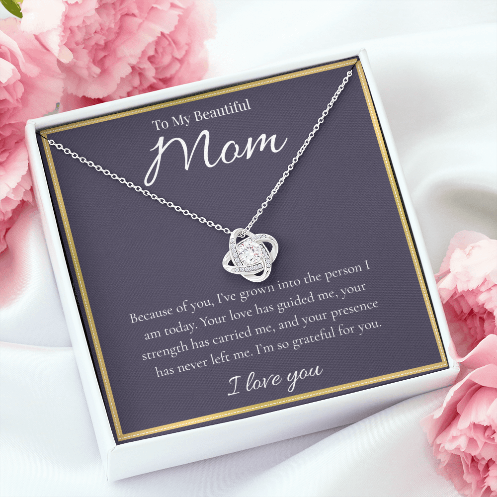 To My Beautiful Mom | Love Knot Necklace | Gift for Mom