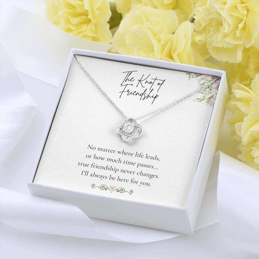 The Knot of Friendship – Elegant Love Knot Necklace for Her