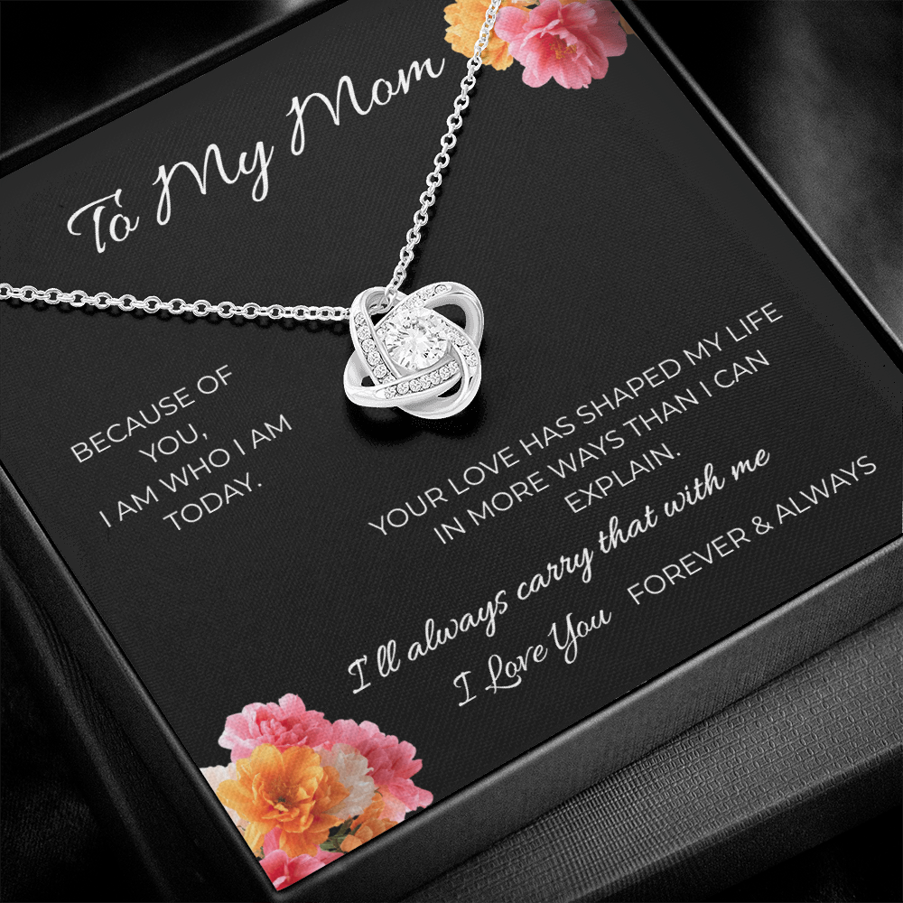 To My Mom | Love Knot Necklace | A Bond That Never Breaks