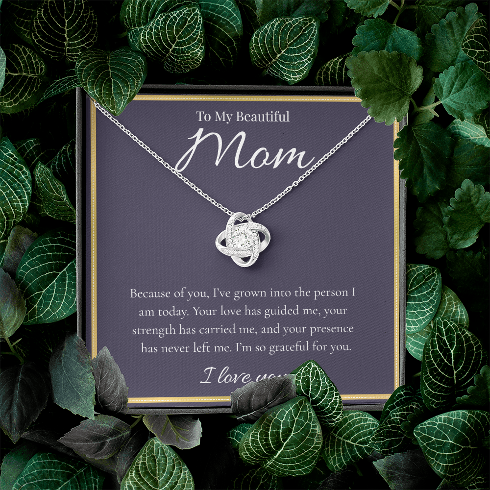 To My Beautiful Mom | Love Knot Necklace | Gift for Mom