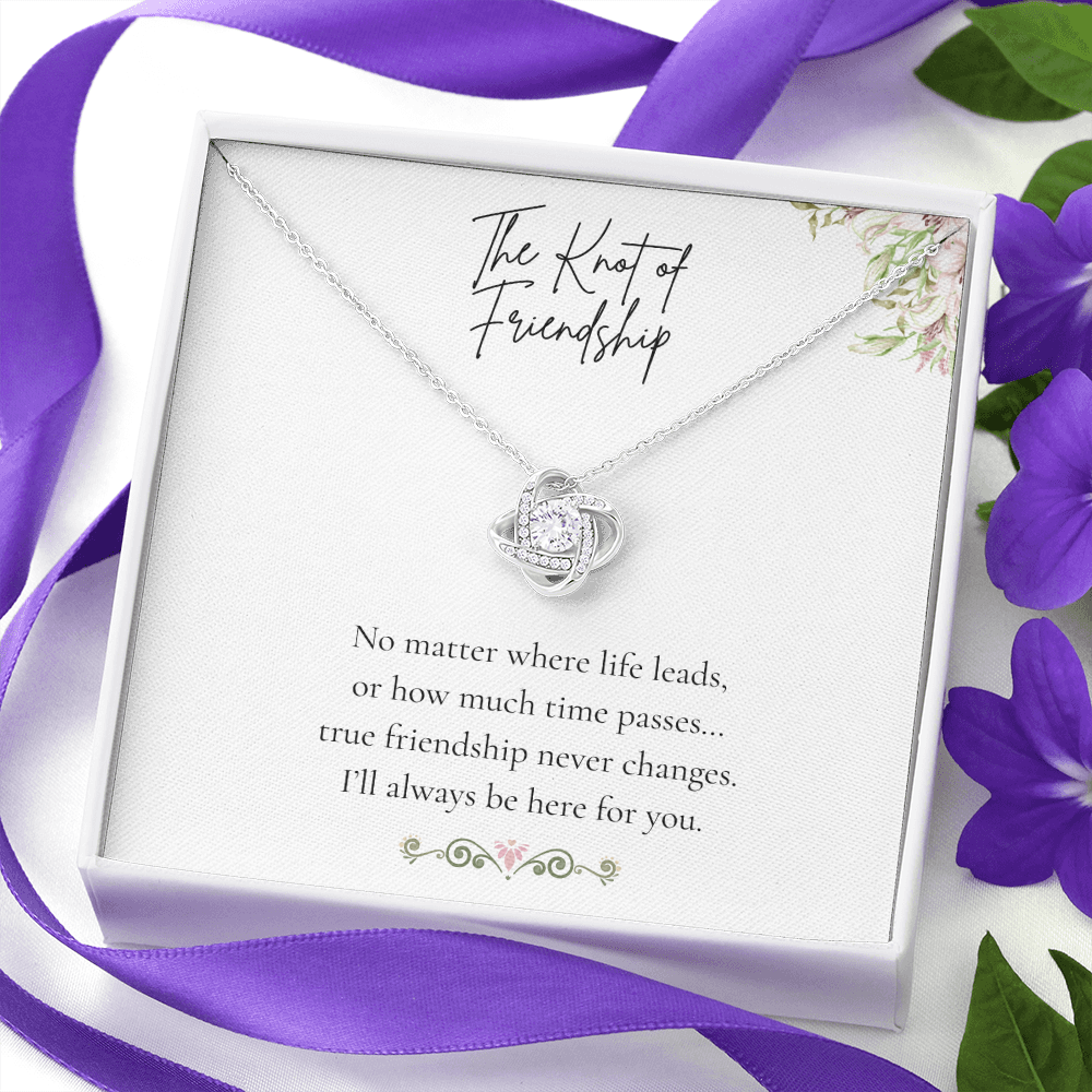 The Knot of Friendship – Elegant Love Knot Necklace for Her