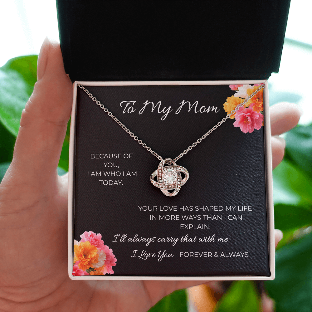 To My Mom | Love Knot Necklace | A Bond That Never Breaks