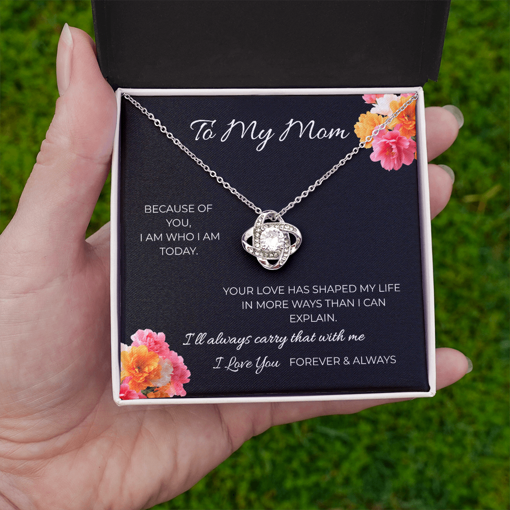 To My Mom | Love Knot Necklace | A Bond That Never Breaks