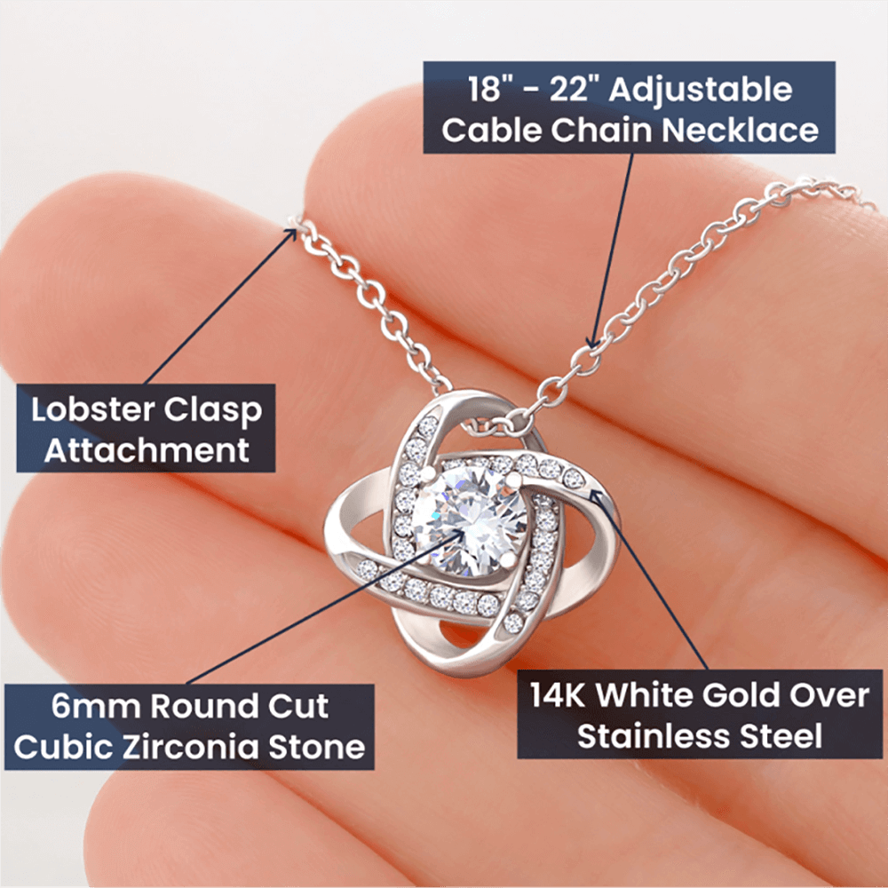 The Knot of Friendship – Elegant Love Knot Necklace for Her