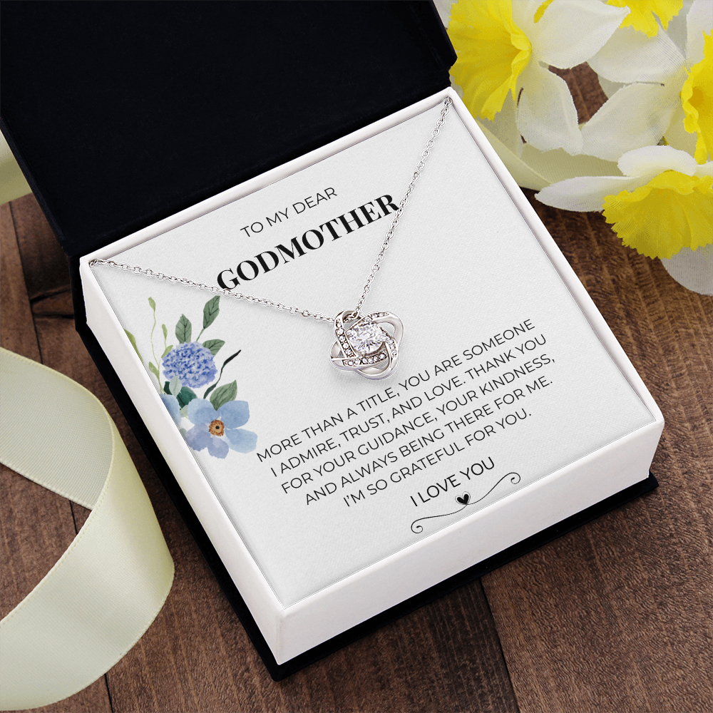 To My Dear Godmother | Love Knot Necklace | Meaningful Gift for Godmother