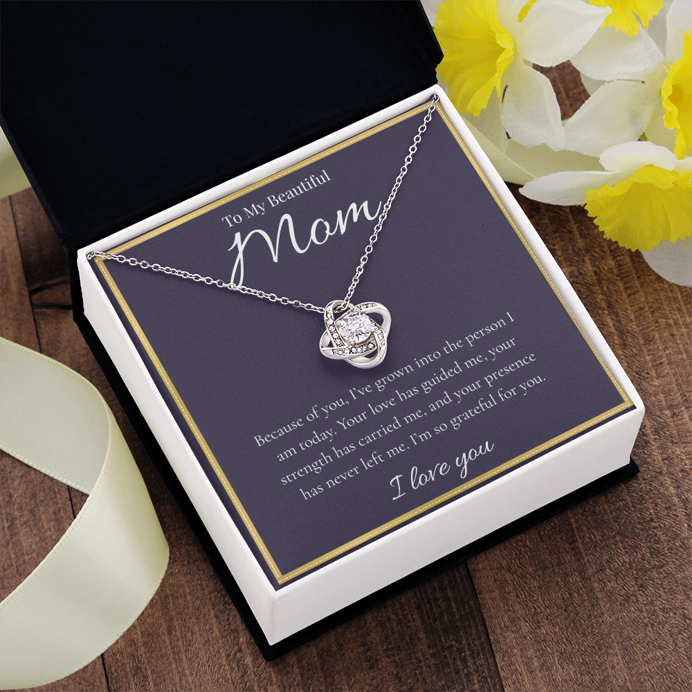 To My Beautiful Mom | Love Knot Necklace | Gift for Mom