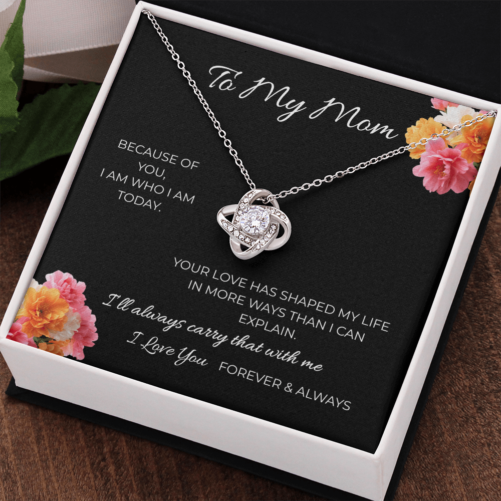 To My Mom | Love Knot Necklace | A Bond That Never Breaks