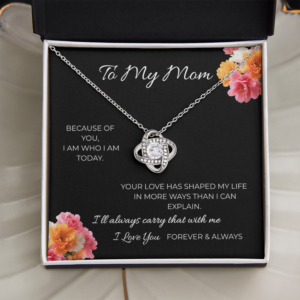 To My Mom | Love Knot Necklace | A Bond That Never Breaks