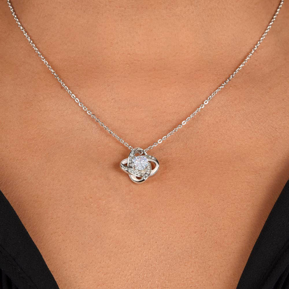 The Knot of Friendship – Elegant Love Knot Necklace for Her