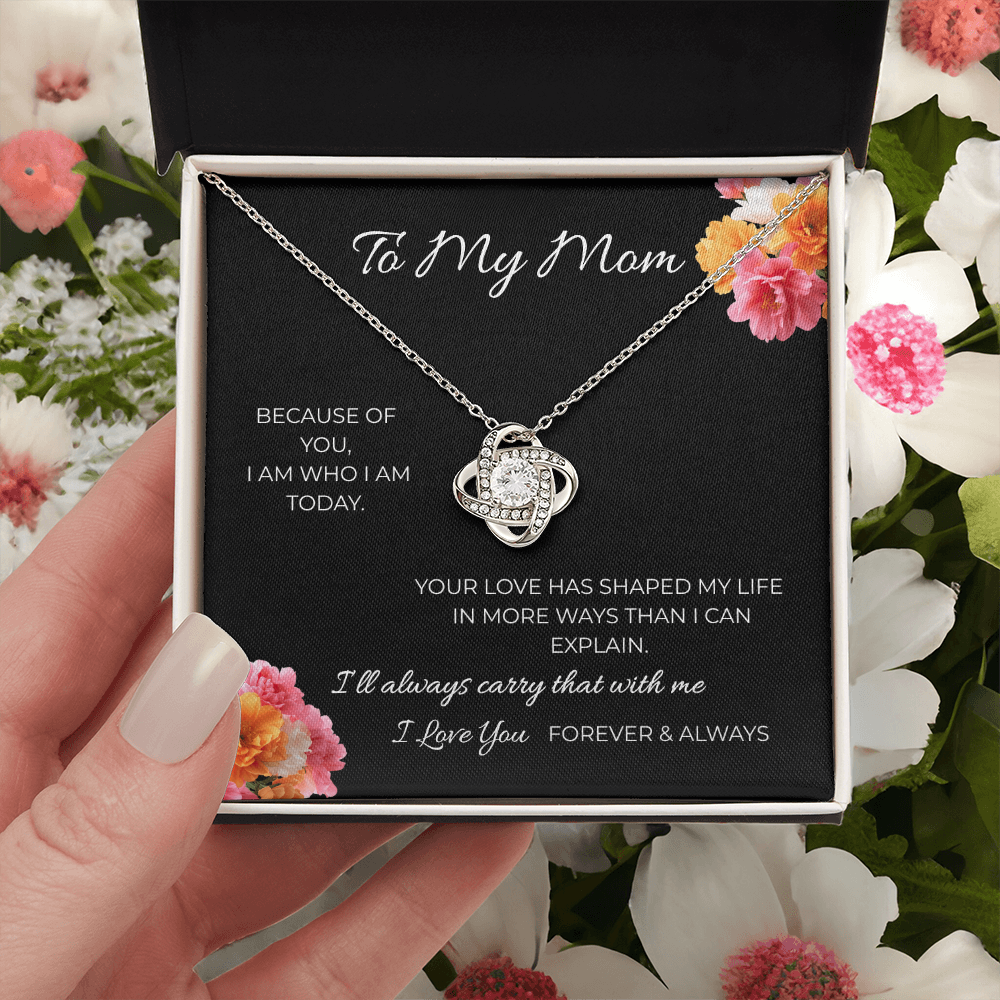 To My Mom | Love Knot Necklace | A Bond That Never Breaks
