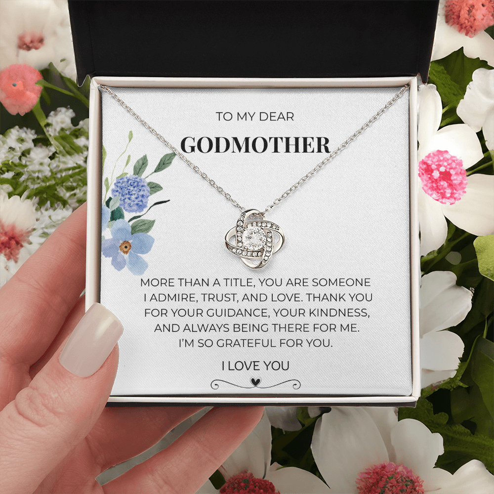 To My Dear Godmother | Love Knot Necklace | Meaningful Gift for Godmother