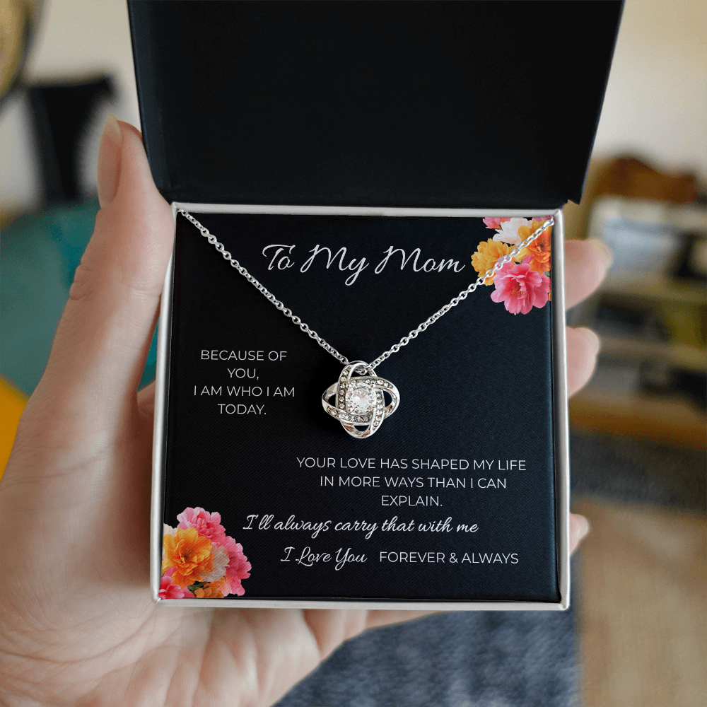 To My Mom | Love Knot Necklace | A Bond That Never Breaks
