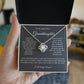 To My Beautiful Granddaughter Love Knot Necklace
