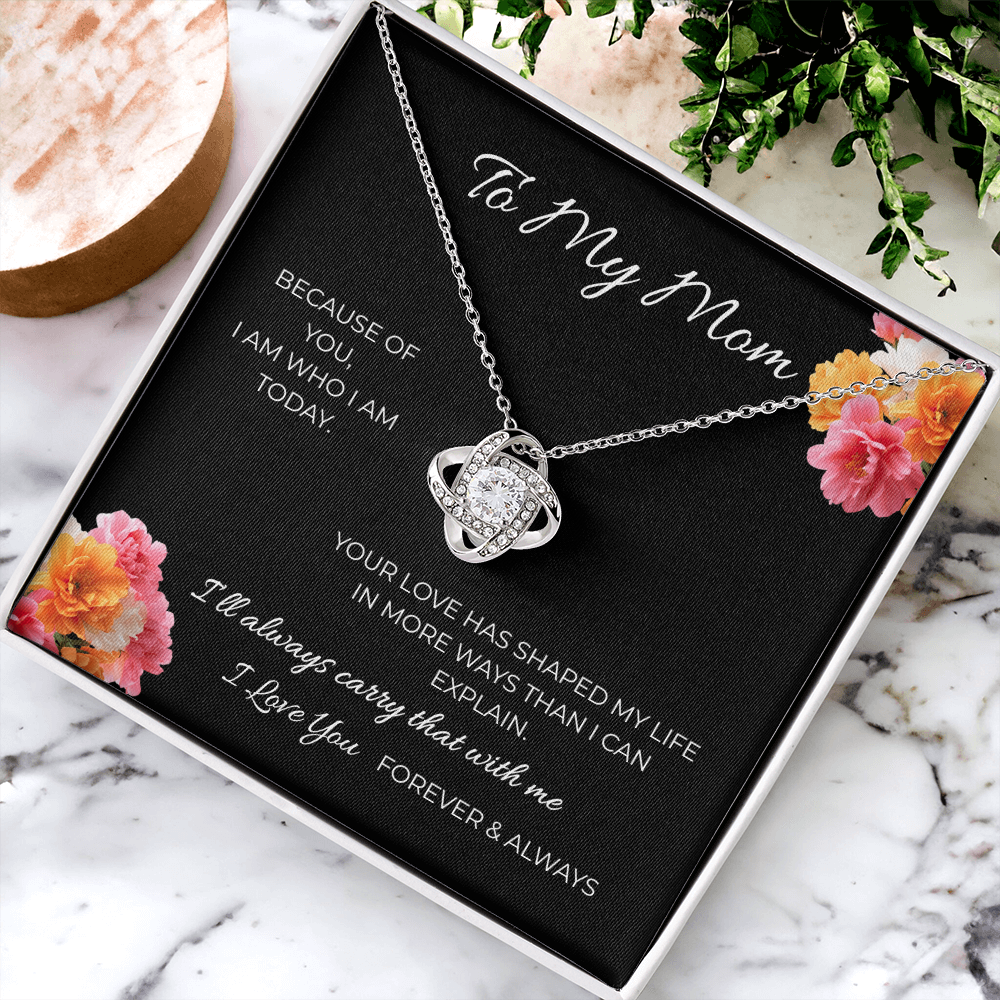 To My Mom | Love Knot Necklace | A Bond That Never Breaks
