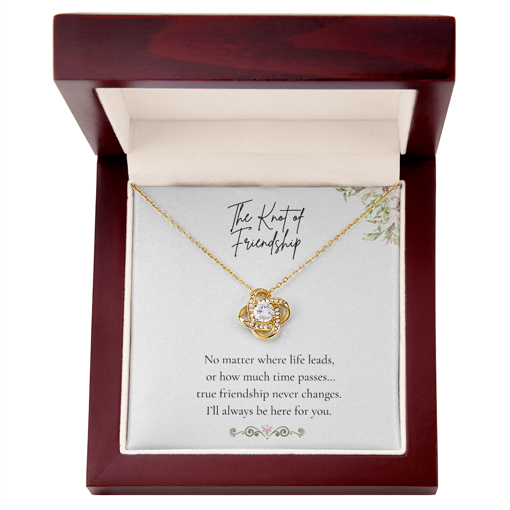 The Knot of Friendship – Elegant Love Knot Necklace for Her