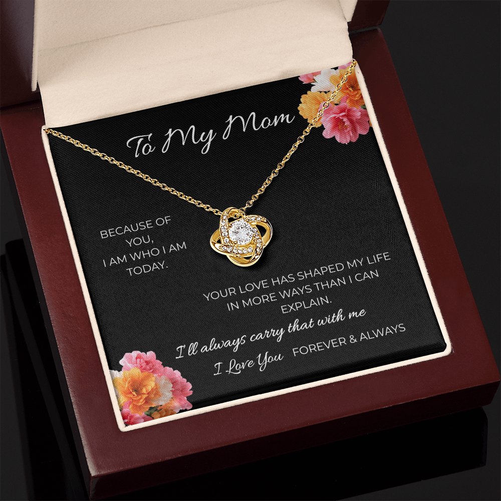 To My Mom | Love Knot Necklace | A Bond That Never Breaks