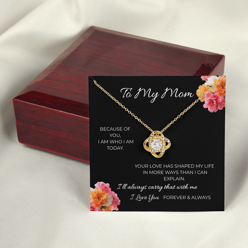 To My Mom | Love Knot Necklace | A Bond That Never Breaks