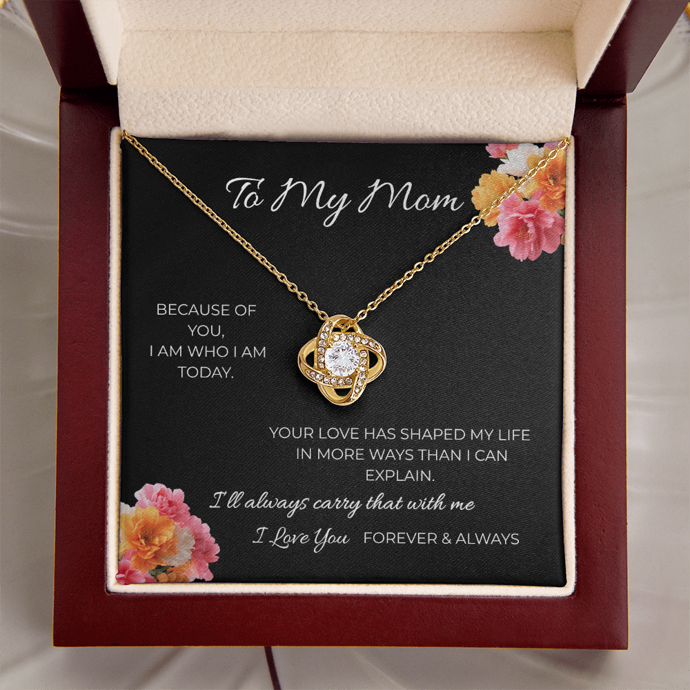 To My Mom | Love Knot Necklace | A Bond That Never Breaks