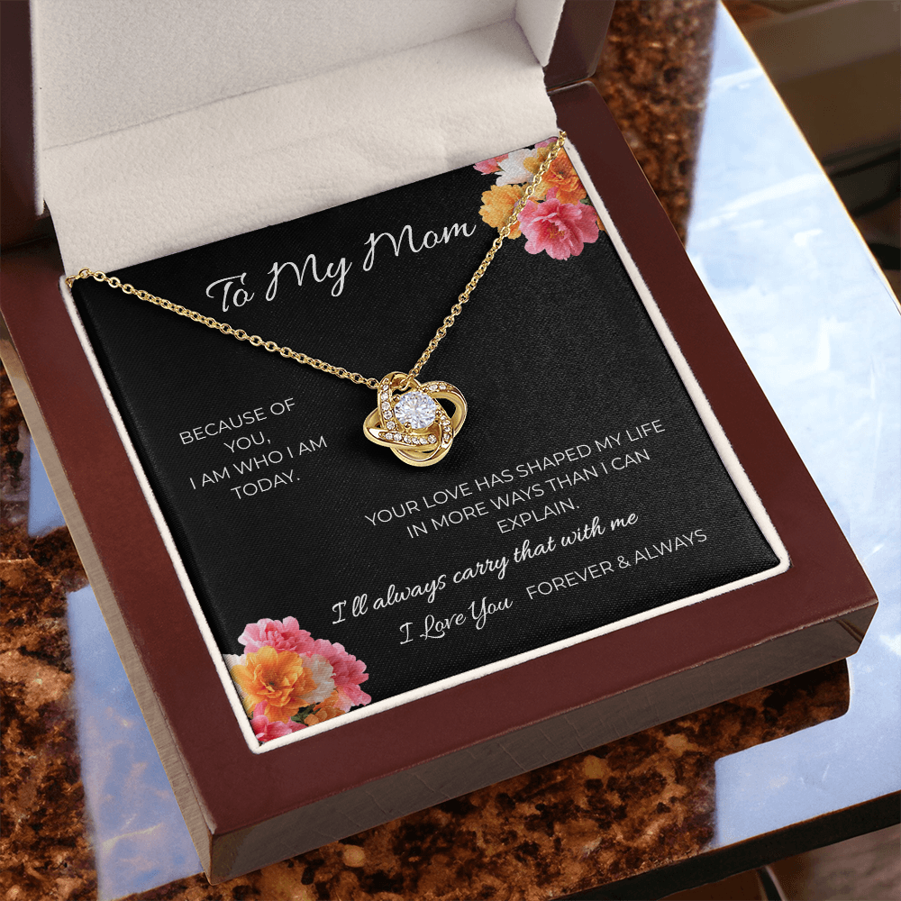 To My Mom | Love Knot Necklace | A Bond That Never Breaks