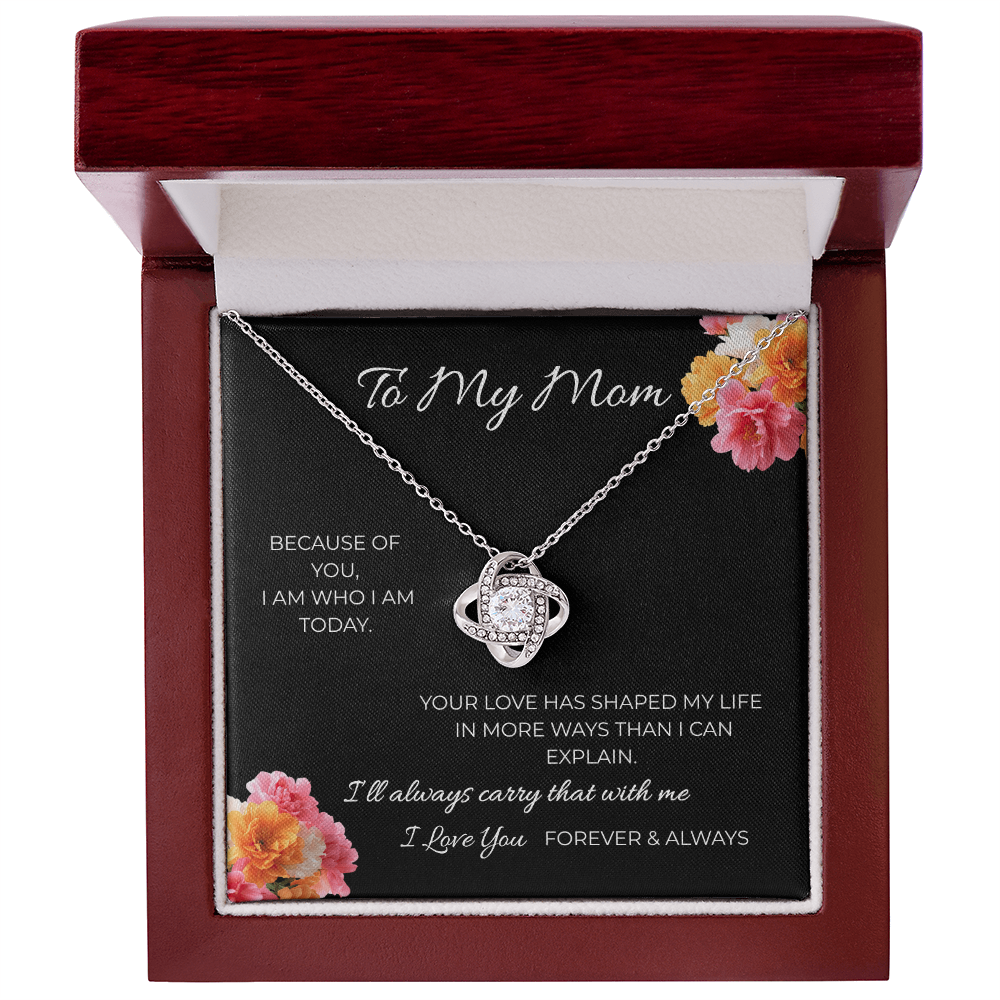 To My Mom | Love Knot Necklace | A Bond That Never Breaks