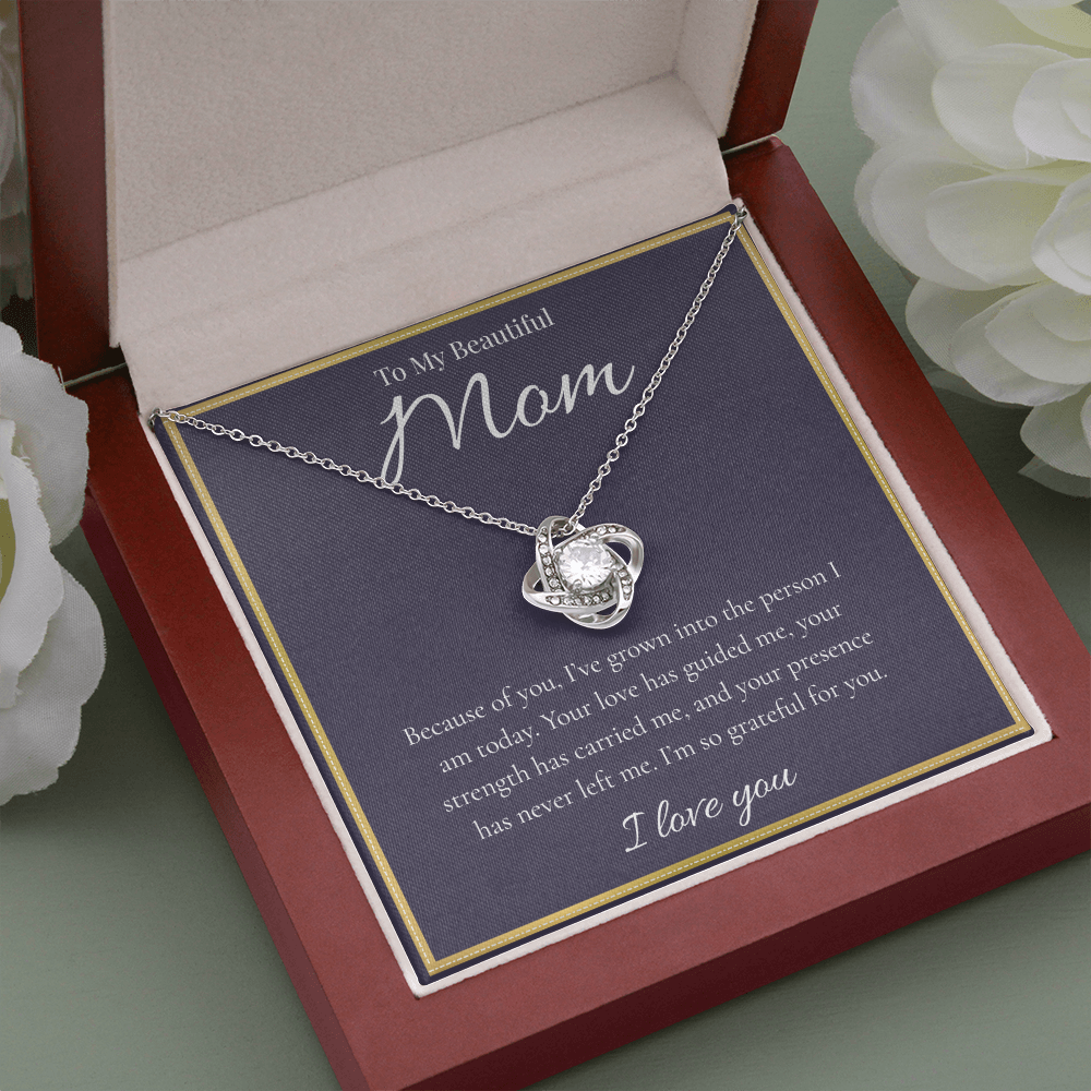 To My Beautiful Mom | Love Knot Necklace | Gift for Mom