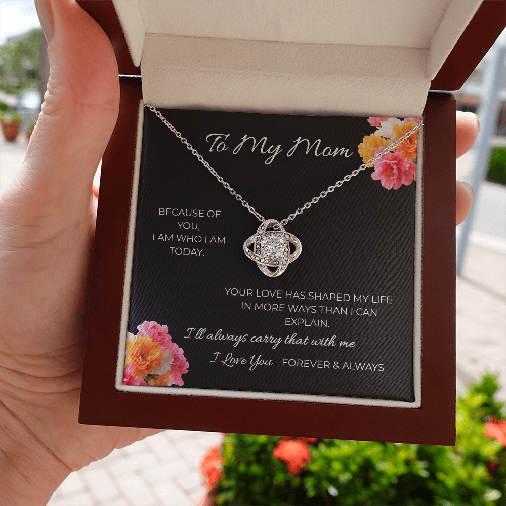 To My Mom | Love Knot Necklace | A Bond That Never Breaks