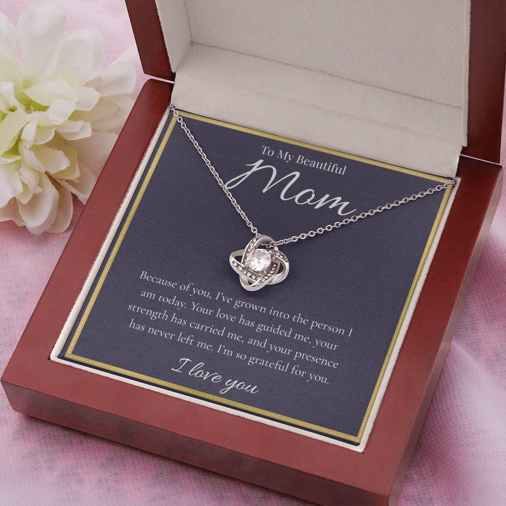 To My Beautiful Mom | Love Knot Necklace | Gift for Mom