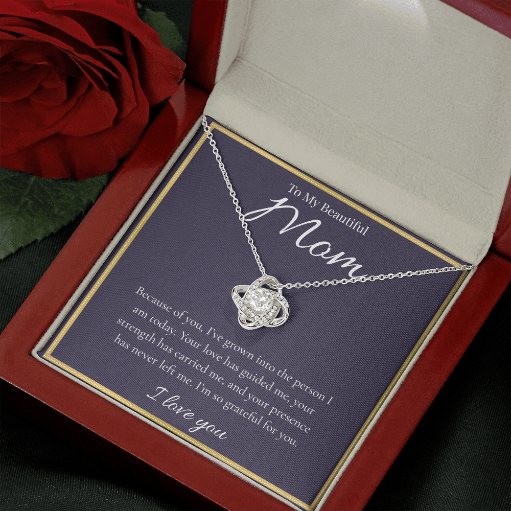 To My Beautiful Mom | Love Knot Necklace | Gift for Mom