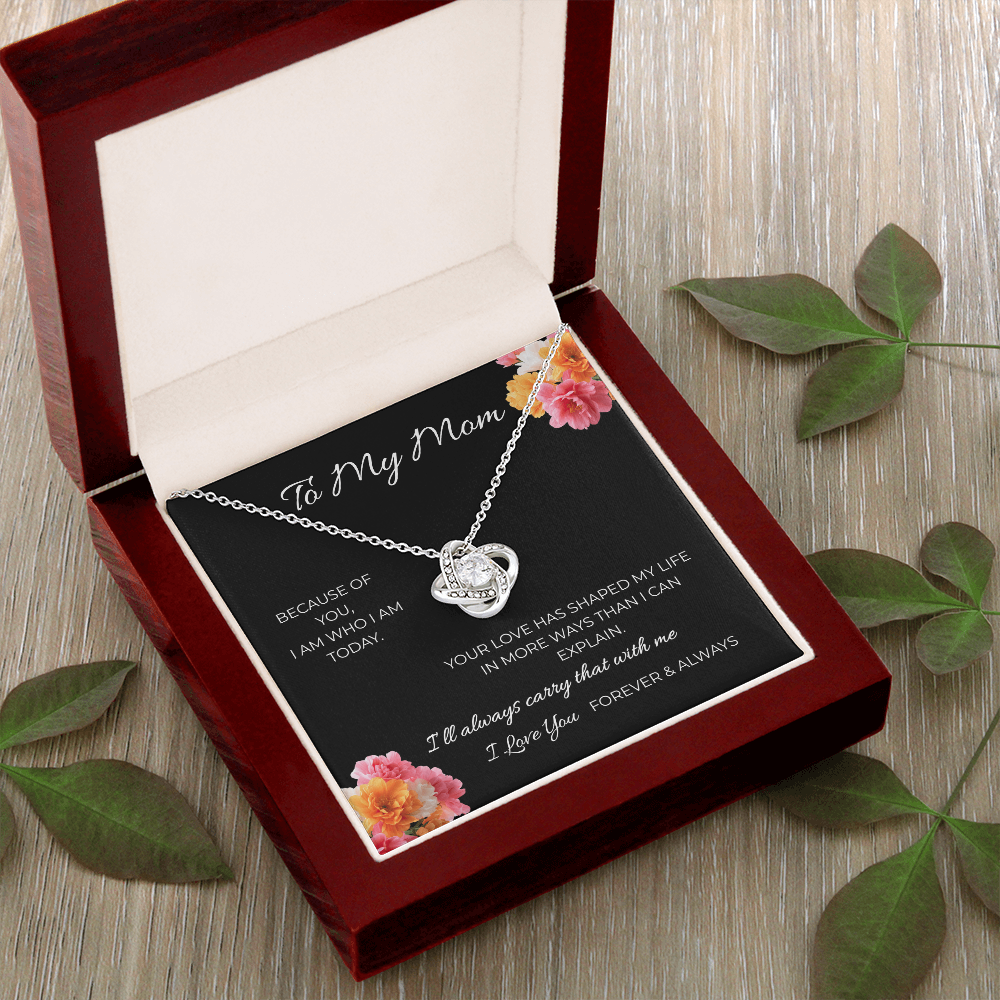 To My Mom | Love Knot Necklace | A Bond That Never Breaks