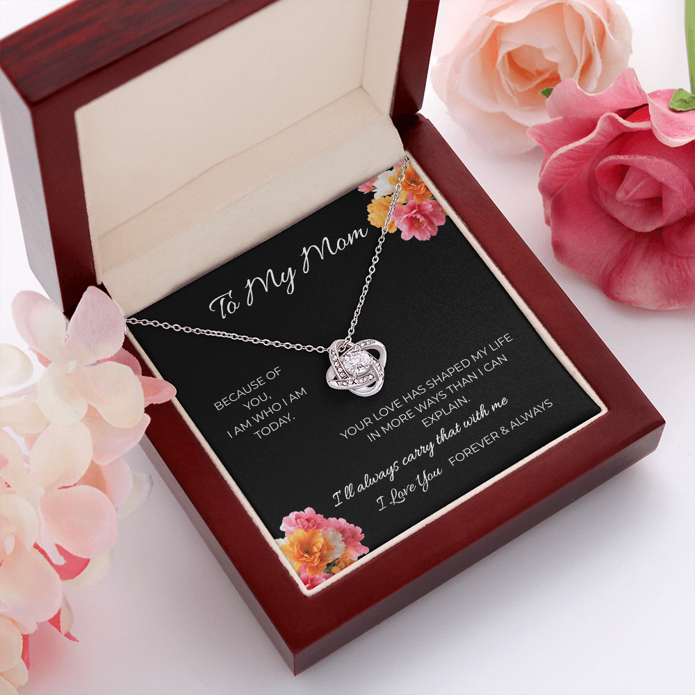 To My Mom | Love Knot Necklace | A Bond That Never Breaks