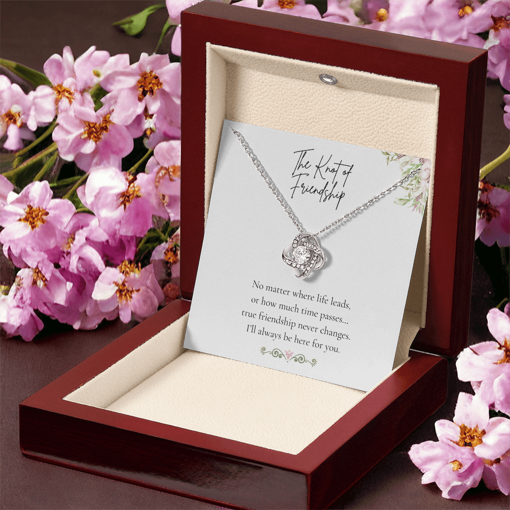 The Knot of Friendship – Elegant Love Knot Necklace for Her