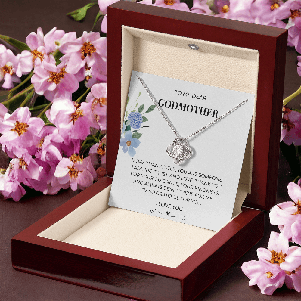 To My Dear Godmother | Love Knot Necklace | Meaningful Gift for Godmother