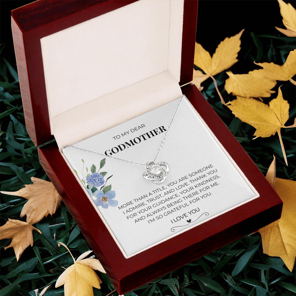 To My Dear Godmother | Love Knot Necklace | Meaningful Gift for Godmother