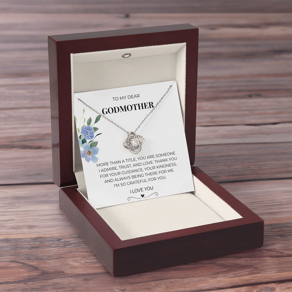 To My Dear Godmother | Love Knot Necklace | Meaningful Gift for Godmother