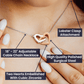 Interlocking Heart Necklace for Sisters - Symbol of Bonding