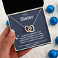 Interlocking Heart Necklace for Sisters - Symbol of Bonding