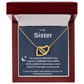Interlocking Heart Necklace for Sisters - Symbol of Bonding