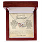 To My Beautiful Granddaughter Interlocking Heart Necklace