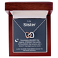 Interlocking Heart Necklace for Sisters - Symbol of Bonding