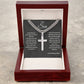 To My Son Gift Cuban Chain Artisan Cross Necklace:BMMC