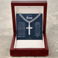 Cuban Link Chain with Artisan Cross for Son